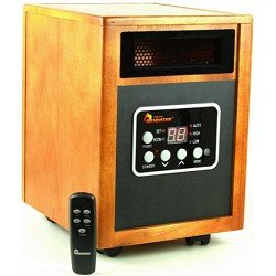 Dr Infrared Heater Quartz + PTC Infrared Portable Space Heater - 1500 Watt, UL Listed , Produces 60% More Heat with Advanced Dual Heating System.