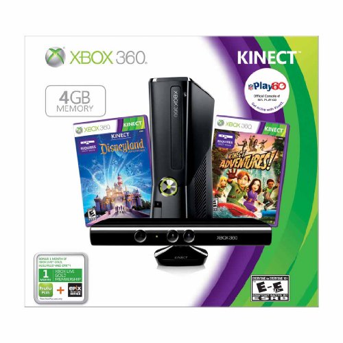 Xbox 360 4GB with Kinect Holiday Value Bundle