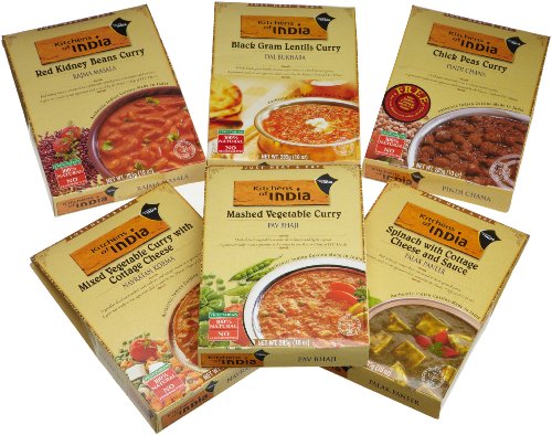 Kitchens of India  Heat &  Eat,  Dinner Variety Pack, 10 Ounce Boxes (Pack of 6)