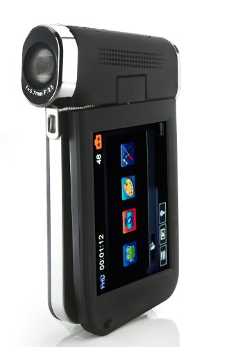 Veho VCC-008 Kuzo Full 1080p High Definition Slimline Camcorder with 3inch Touch Screen
