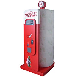 Coca-Cola Vending Machine: Kitchen Collectible Paper Towel Holder