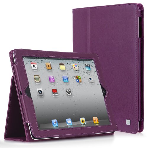 CaseCrown Bold Standby Case (Purple) for iPad 4th Generation with Retina Display, iPad 3 & iPad 2 (Built-in magnet for sleep / wake feature)