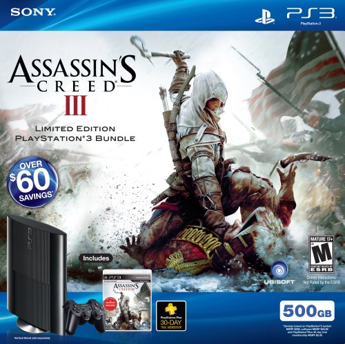 PlayStation 3 500GB Assassin's Creed III Bundle