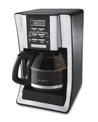 Mr. Coffee BVMC-SJX33GT 12-Cup Programmable Coffeemaker, Chrome