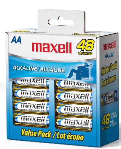 Maxell 723443 LR6 AA Cell 48 Pack Box Battery