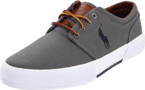 Polo Ralph Lauren Men's Faxon Low Sneaker,Grey,10 D US