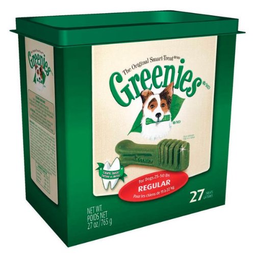 Greenies Dental Chews for Dogs, Regular, Pack of 27