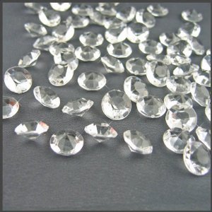 800 Diamond Table Confetti Wedding Bridal Shower Party Decorations 4 Carat/ 10mm Clear