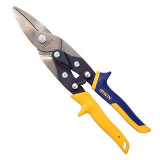 Irwin Tools 2073113 Aviation Snip, Compound Leverage, Cuts Straight and Wide Curves