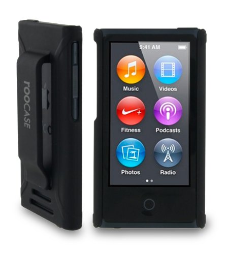 rooCASE Ultra Slim Matte (Black) Shell Case for Apple iPod Nano 7 (7th Generation)