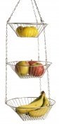 Home Basics Hanging Basket, 3-Tier, Round