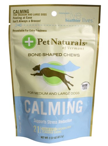 Pet Naturals of Vermont - Calming Support for Medium & Large Dogs Soft Chews Chicken Liver Flavored - 21 Chewables