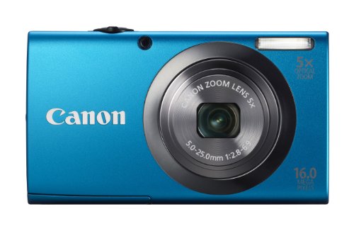 Canon PowerShot A2300 16.0 MP Digital Camera with 5x Optical Zoom (Blue)