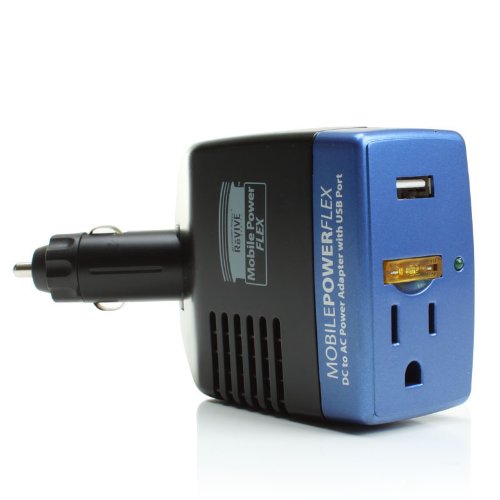 Mobile PowerFlex Travel Power Inverter & Charger w/ USB Port, AC Outlet and 300 Watts of Surge Capacity for Laptops, Smartphones, Tablets, iPods, Portable DVD Players and more!