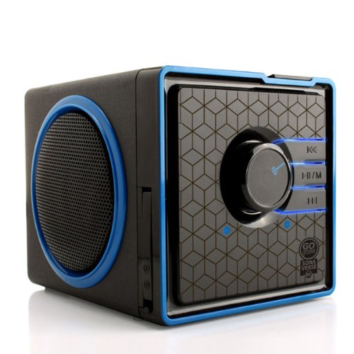 GOgroove SonaVERSE BX Rechargeable Portable Stereo Speaker System w/ 3.5mm Aux Port for Phones , Tablets , MP3 Players , Laptops , Handheld Game Consoles , Portable DVD Players & More Devices