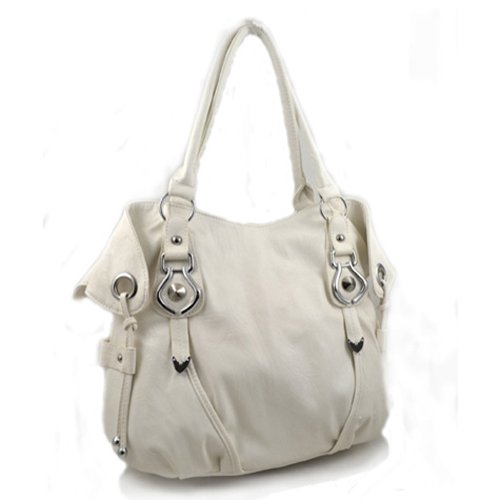 New York Hobo Handbag (White)