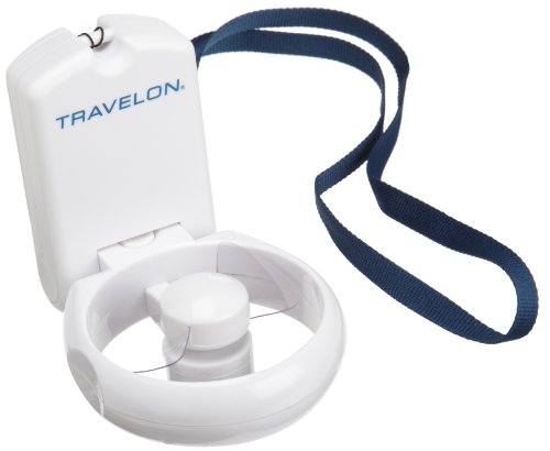 Travelon 3-Speed Folding Fan,White,One Size