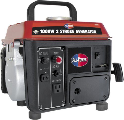 All Power America APG3004 1000-Watt 2-Cycle Gas Powered Portable Generator