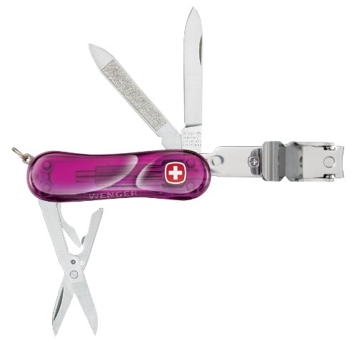 Wenger 16959 Swiss Army Nail Clipper, Watermelon Translucent Pink