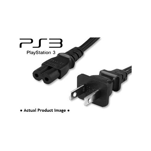 Sony PlayStation 3 'Slim Edition' (PS3 Slim) AC Power Adapter Cord [Long Run, Bulk Packed]