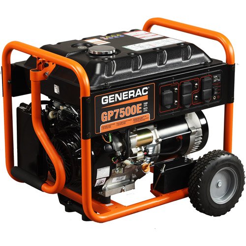 Generac 5943 GP7500E 9,375 Watt Generator with Electric Start