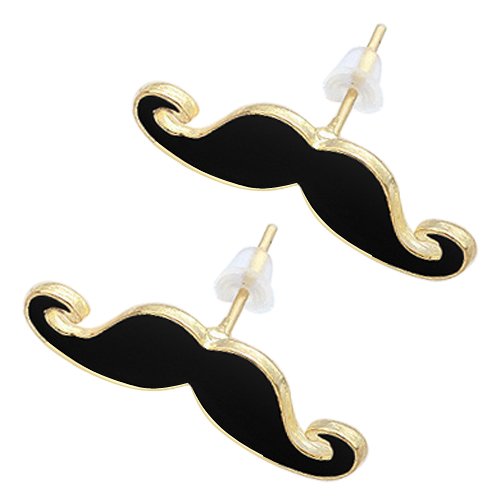 WorldPrideInc Moustache Mustache Earrings, Set of 2pcs