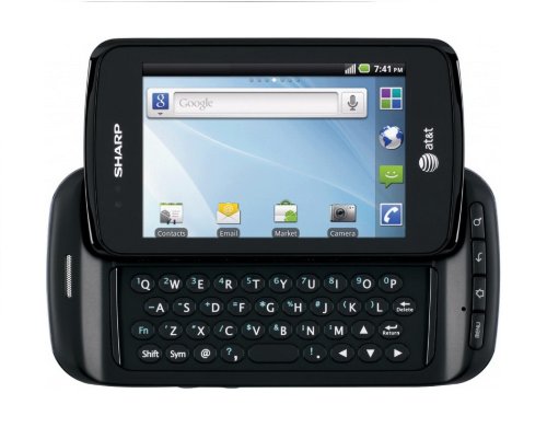 Sharp FX Plus Unlocked GSM Phone with Android 2.2 OS, 2MP Camera, Touchscreen, QWERTY Keyboard, Wi-Fi and Bluetooth - Black