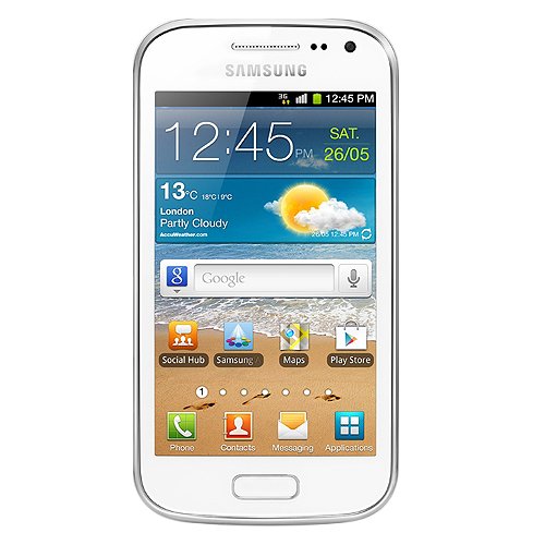 Samsung GT-I8160L Galaxy Ace 2 Unlocked 3G GSM Phone with 3.8-Inch Touchscreen, Android OS, 5MP Camera, Wi-Fi, Bluetooth and GPS - US Warranty - White