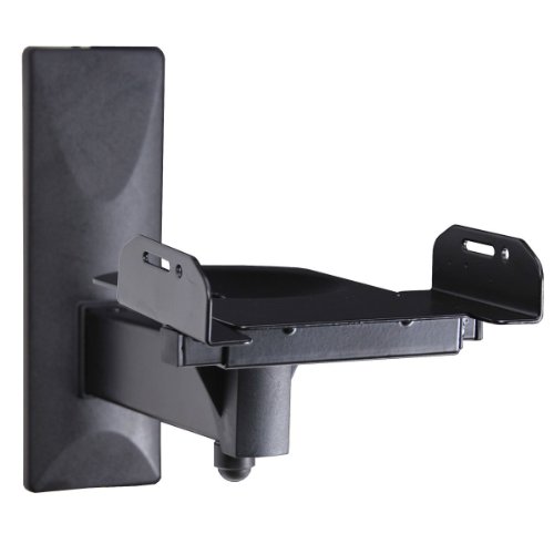 VideoSecu One Pair of Side Clamping Speaker Mounting Bracket with Tilt and Swivel for Large Surrounding Sound Speakers MS56B 3LH