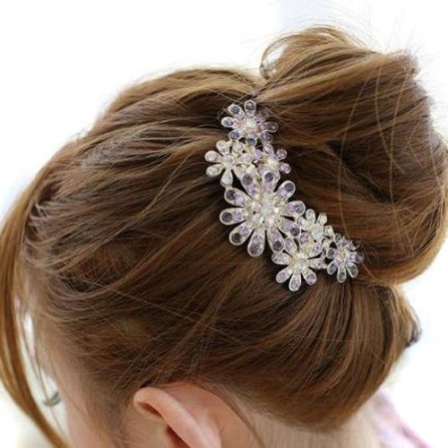 Beautiful Jewelry Flowers Crystal Hair Clips - for hair clip Beauty Tools