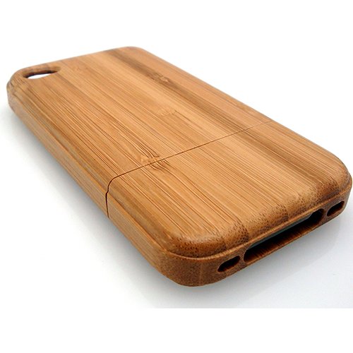 Iphone 4 Bamboo Case - Hand Made - Hard Wood - Protective Hard Case