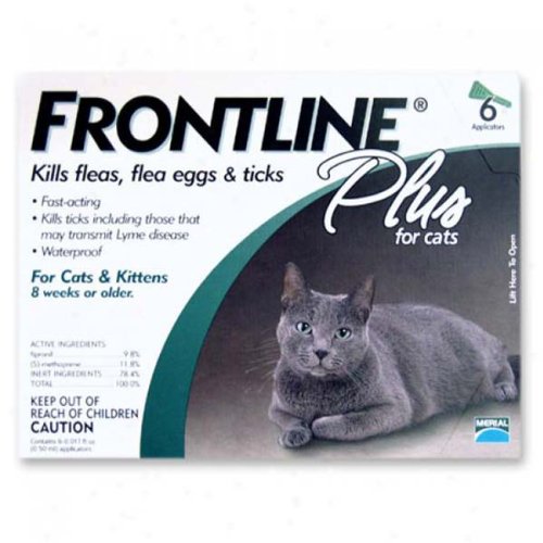 Merial Frontline Plus Flea and Tick Control for Cats and Kittens, 6 Doses