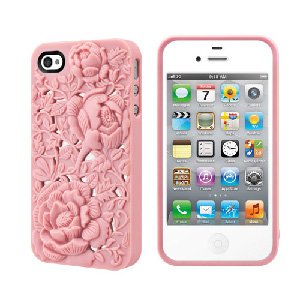 SwitchEasy SW-BLO4S-P Avant-garde Hard Case for iPhone 4 & 4S - 1 Pack - Case - Retail Packaging - Blossom - Pink