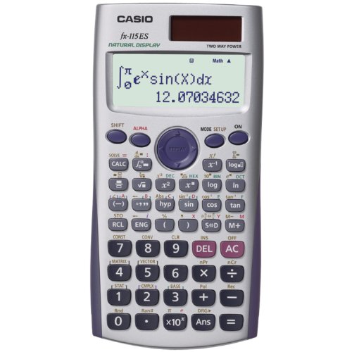 Casio Advanced Scientific Calculator with 2-Line Natural Textbook Display (FX-115ES)