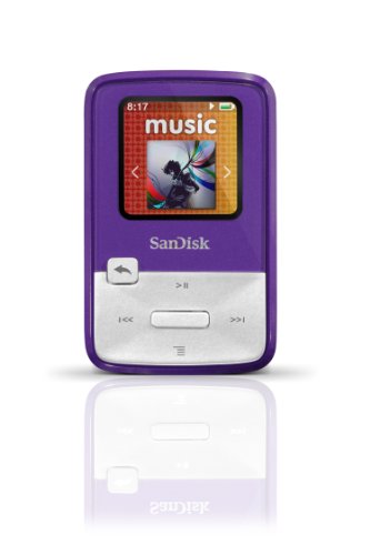 SanDisk Sansa Clip Zip 4GB MP3 Player (Purple)