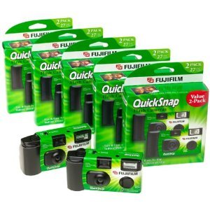 Fujifilm QuickSnap 400 Speed Single Use Camera with Flash (10-Pack)