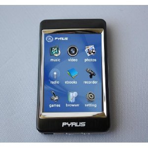 Pyrus Electronics 4gb Mp3/mp4/mp5 Player with 2.8 Inch Touch Screen and All Stainless Steel Casing - Black
