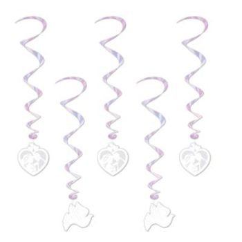 Wedding Hanging 38-Inch Whirls 5 Per Pack