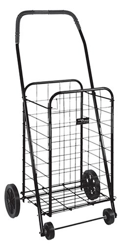 Duro-Med Folding 15 x 17 x 36 Shopping Cart, Black