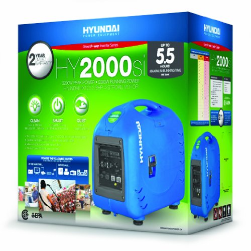 Hyundai HY2000si 2200-Watt Portable Inverter Generator