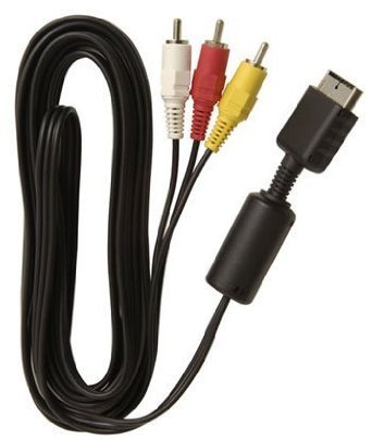 niceEshop(TM) RCA AV Audio/Video Cable For PlayStation 1/2/3 -1.8M (6 Feet)